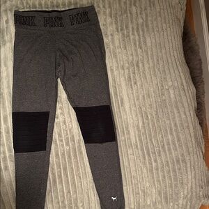 PINK Victoria's Secret Charcoal and Black Leggings